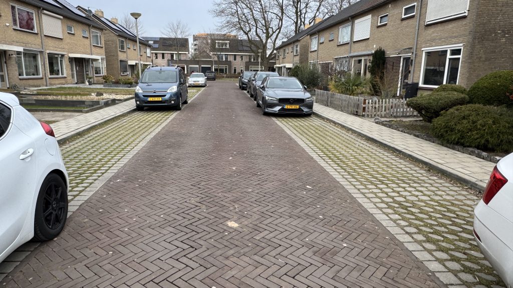 groen parkeren in de winter