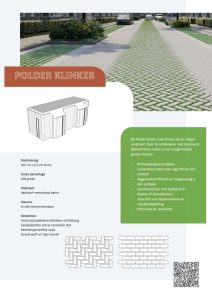 Productblad || Polder klinker